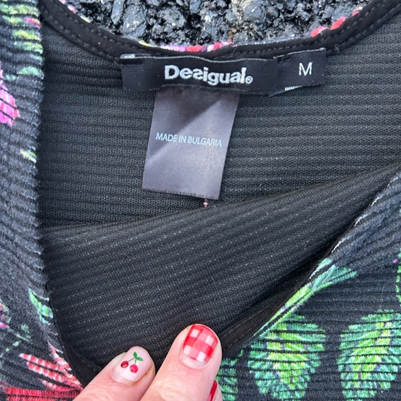 Desigual Multicolor Floral Mini Dress Size M - Picture 3 of 4